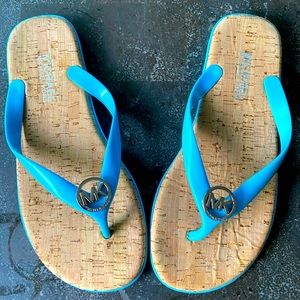 Michael Kors baby Cork blue sandals 6